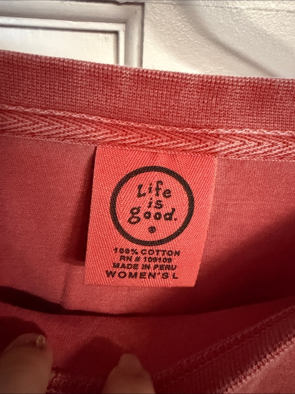 Life Is Good Women's Tee in Dusty Rose - Picture 2 of 6